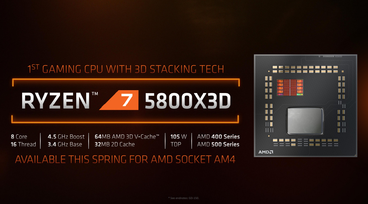 เปิดตัว AMD Ryzen 7 5800X3D 