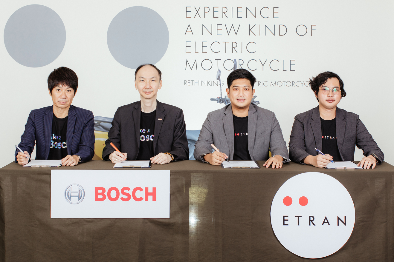 ETRAN ผนึก Bosch นำขุมพลังมอเตอร์อัจฉริยะเทคโนโลยีเยอรมัน พลิกโฉมรถจักรยานยนต์ไฟฟ้าไทยสู่มาตรฐานโลก