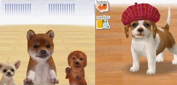 ชายหนุ่มช่วยชีวิตน้องหมาในเกม Nintendog ที่ถูกทอดทิ้ง