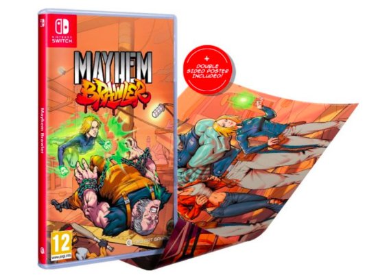 สายสะสมเตรียมเสียเงินเกม Mayhem Brawler จะออกแบบตลับบน Switch ด้วย