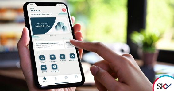 สกาย ไอซีที เดินเกมบุก PropTech ต่อเนื่อง ปั้นแอปฯ “VIMARNN” ระบบบริหารจัดการผู้มาติดต่อ