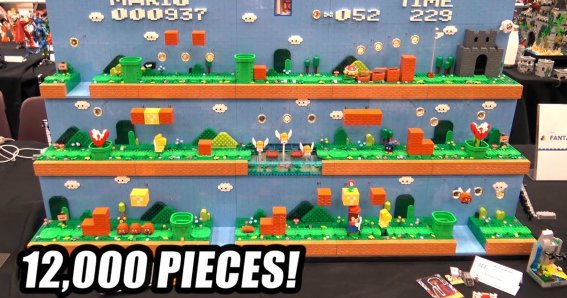 แฟนเกมสร้างฉากเกม Mario ด้วยตัว LEGO 12,000 ชิ้นแถมขยับได้ด้วย