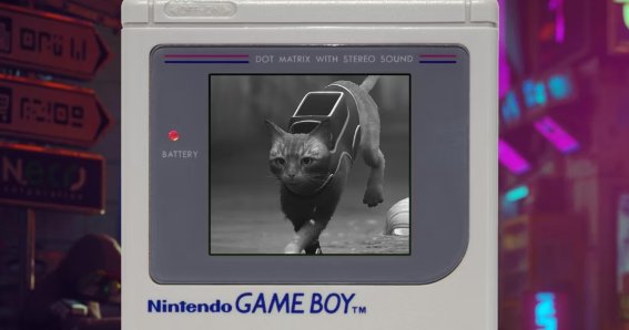 ชมคลิปเกมน้องแมว Stray ฉบับพกพาบนเครื่อง Gameboy