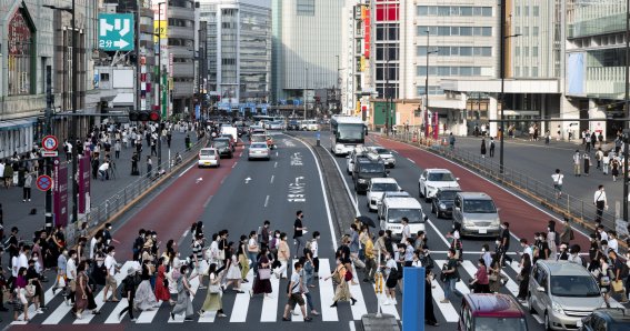 cars in city traffic in daylight