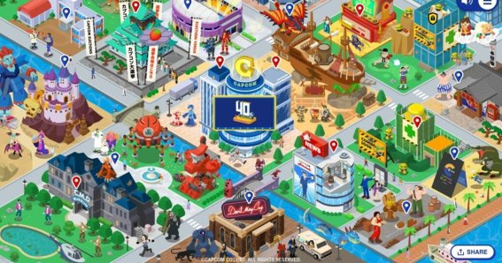 Capcom เปิดเว็บ “Capcom Town” ฉลองครบรอบ 40 ปี ที่มีเกมให้เล่นฟรีบนเว็บ