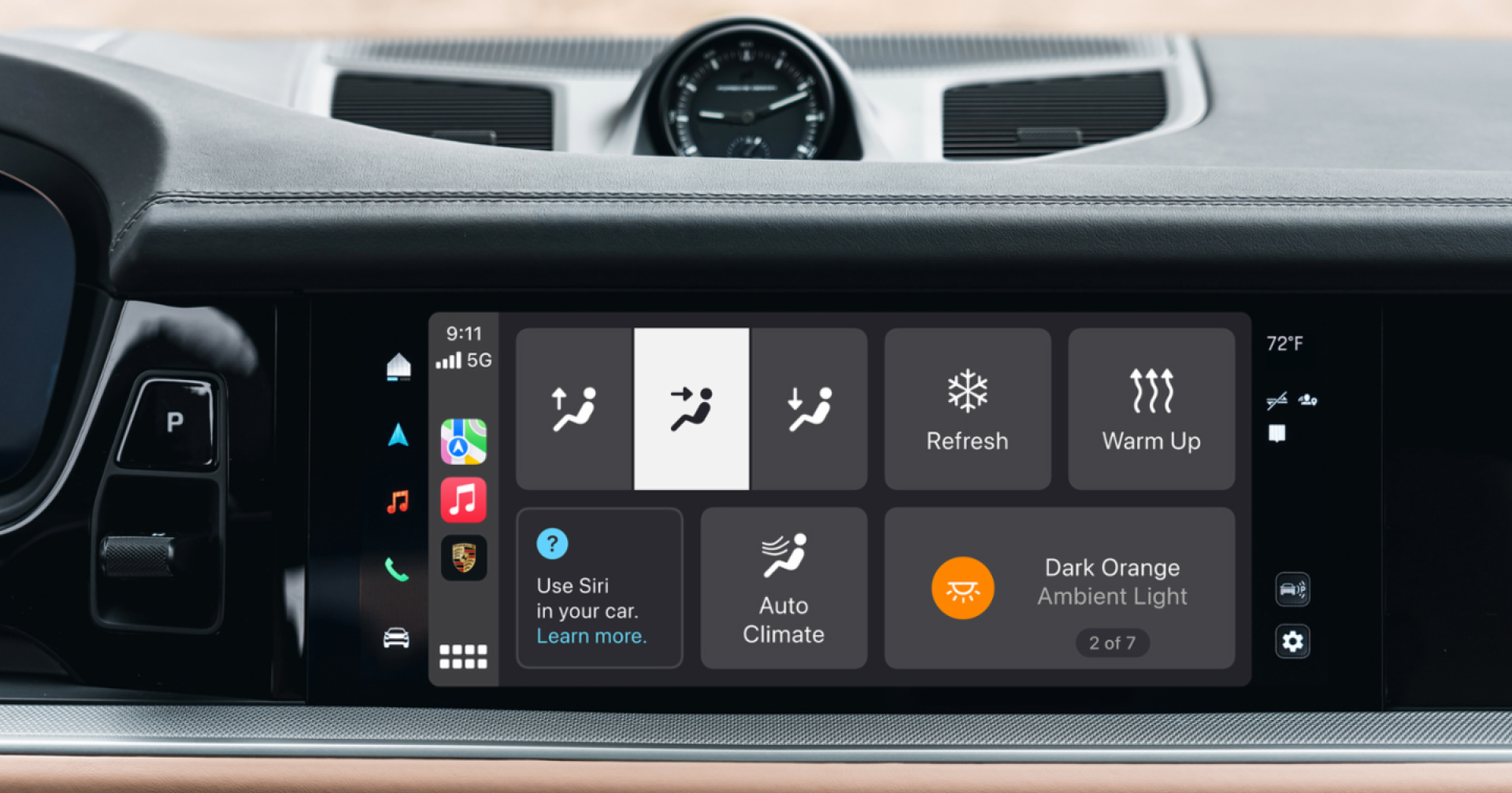 Porsche อัปเดต My Porsche app ใหม่รองรับการควบคุมแอร์ผ่าน CarPlay