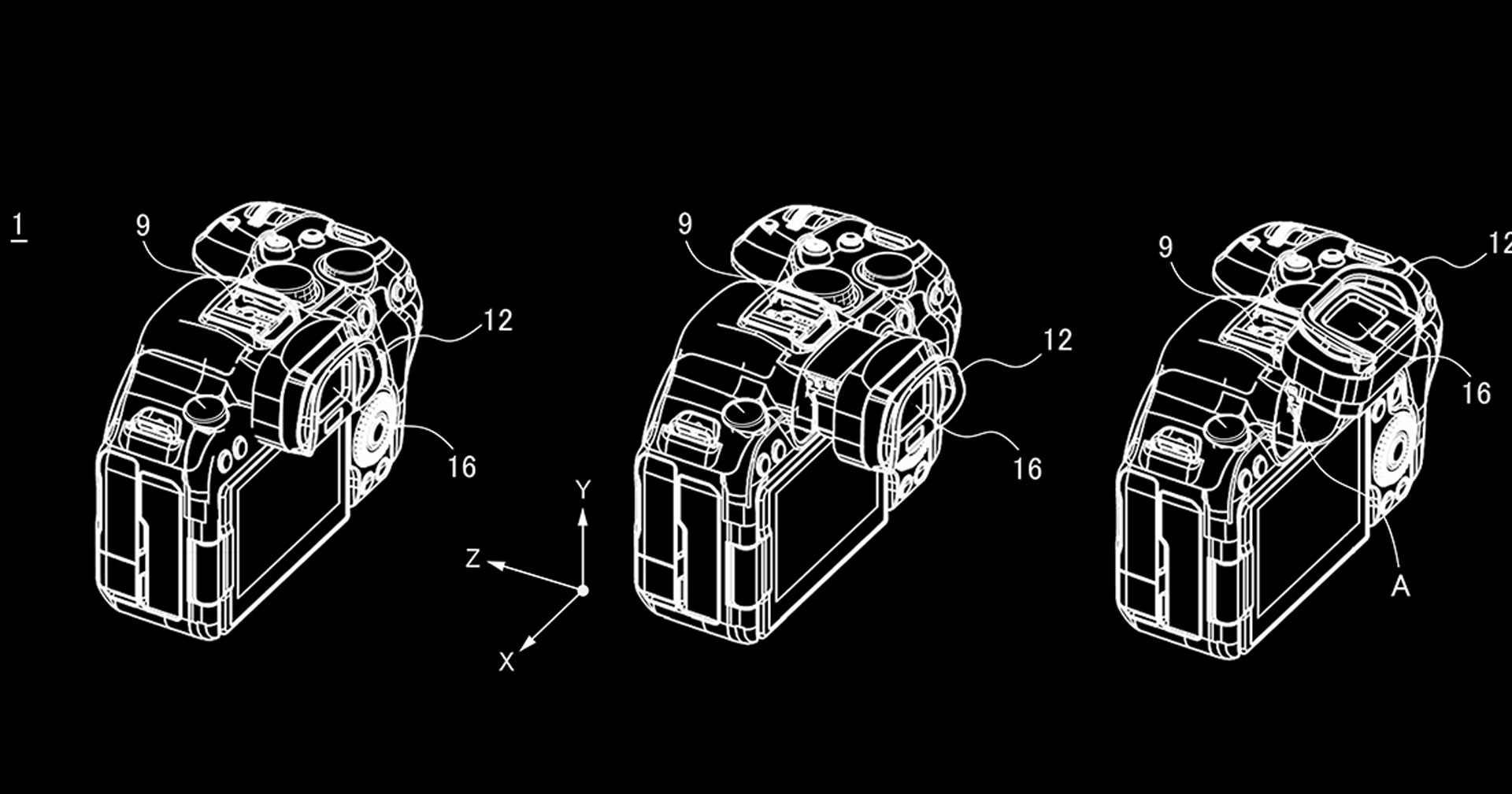 Canon จดสิทธิบัตรช่องมองภาพ Electronic viewfinder แบบปรับองศาได้ในตัวกล้อง