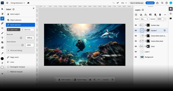 บริการ ‘Photoshop บนเว็บ’ ของ Adobe พร้อมให้บริการแก่สมาชิก Creative Cloud ทุกคนแล้ว