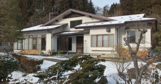 Guest house in winter