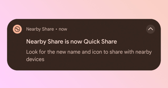 Google เตรียมรีแบรนด์ฟีเจอร์ Nearby Share เป็น Quick Share แทน