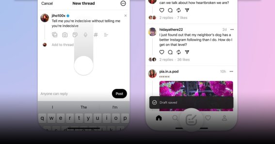 Threads เตรียมอัปเดตใหม่เพิ่มการเข้าถึงกล้องอย่างรวดเร็วและตัวเลือกในการบันทึกฉบับร่างในแอป
