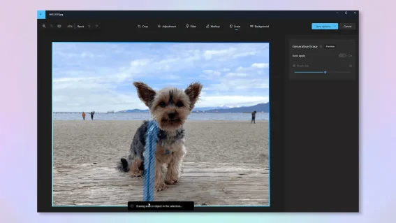 Windows เพิ่มฟีเจอร์ Generative erase ลบคนและสิ่งของออกจากภาพเหมือน Magic Eraser ของ Pixel