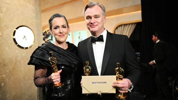 Christopher Nolan, Emma Thomas oscars 2024