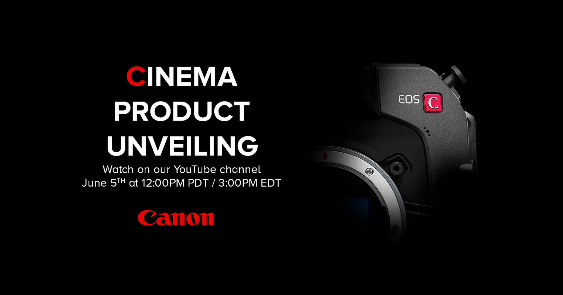 Canon เตรียมเปิดตัวกล้องสาย Cinema รุ่นใหม่ 6 มิถุนายนนี้