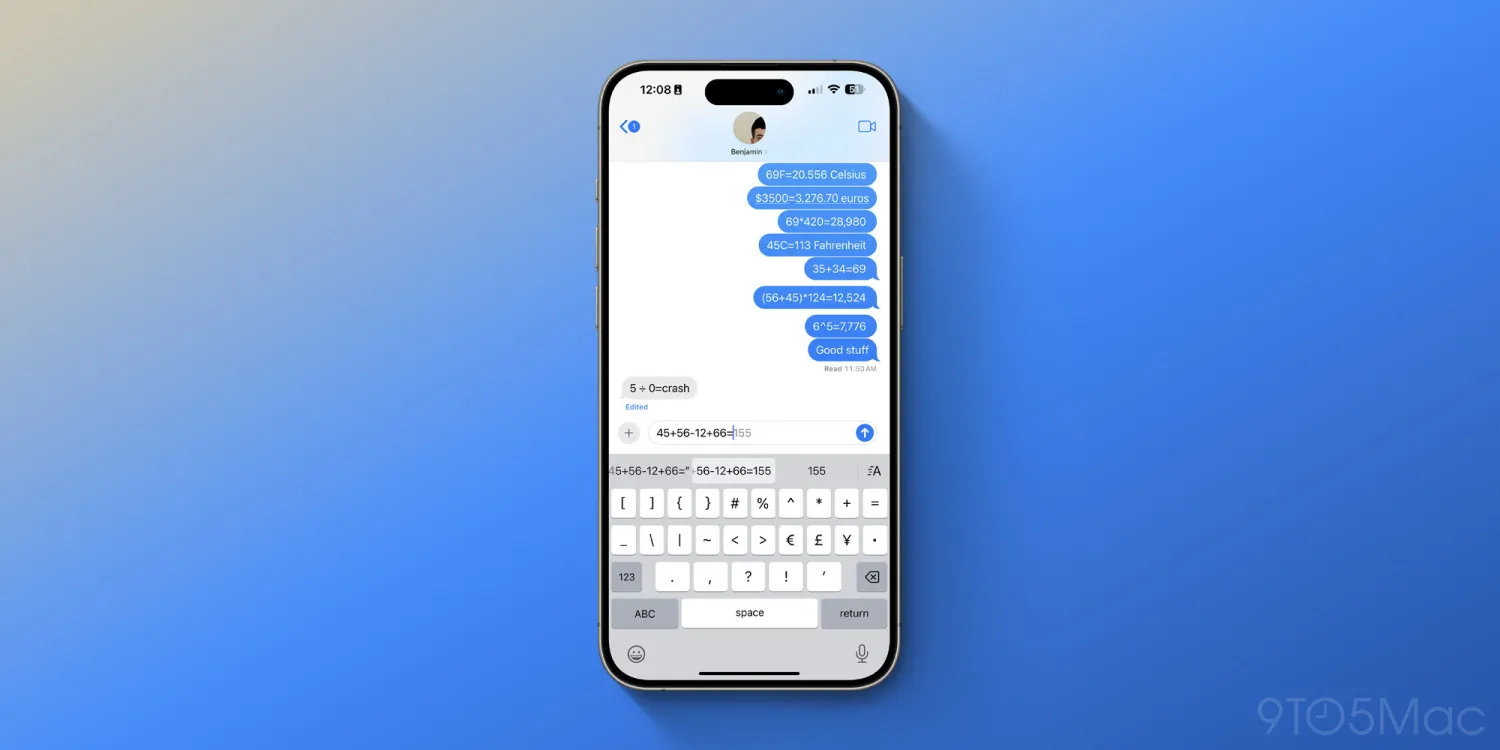 นี่มันเครื่องคิดเลขชัด ๆ Keyboard ใหม่ของ iOS 18 คิดเลขและแก้สูตรคณิตศาสตร์ได้ในตัว