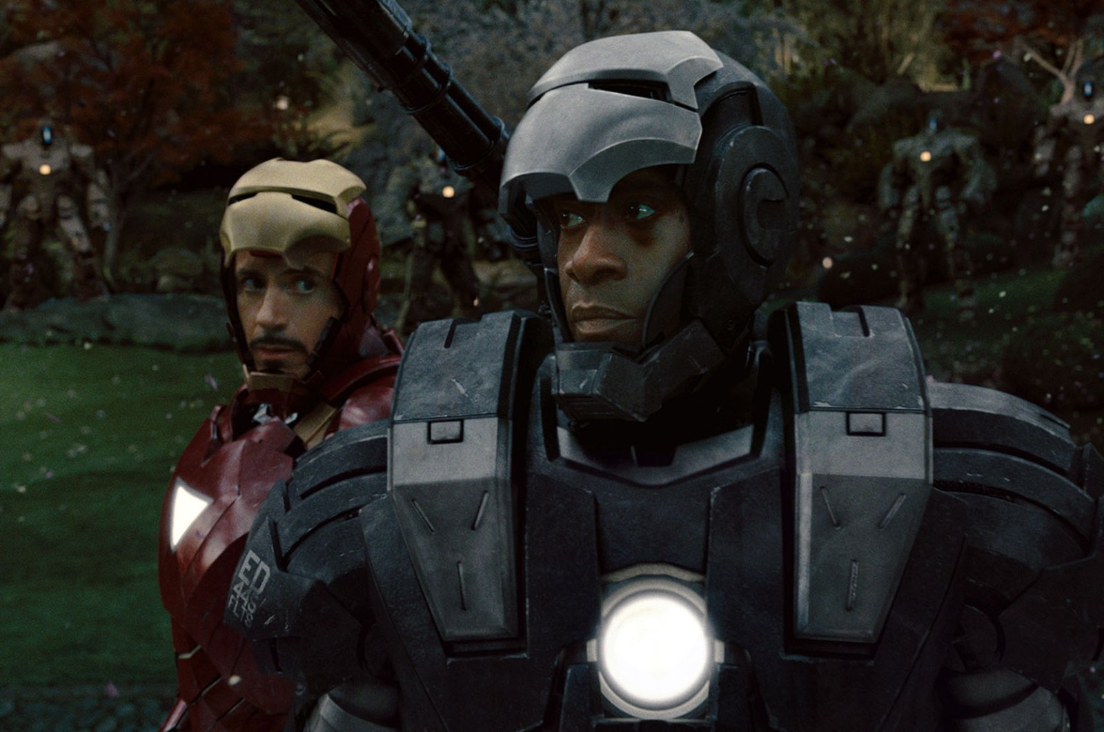 Don Cheadle Robert Downey Jr. Iron Man 2