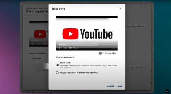 Youtube อัปเดต Eraser Tool พัฒนา ‘Erase Song’ ใช้ AI ตัดเพลงติดลิขสิทธิ์ออกจากคลิปได้!