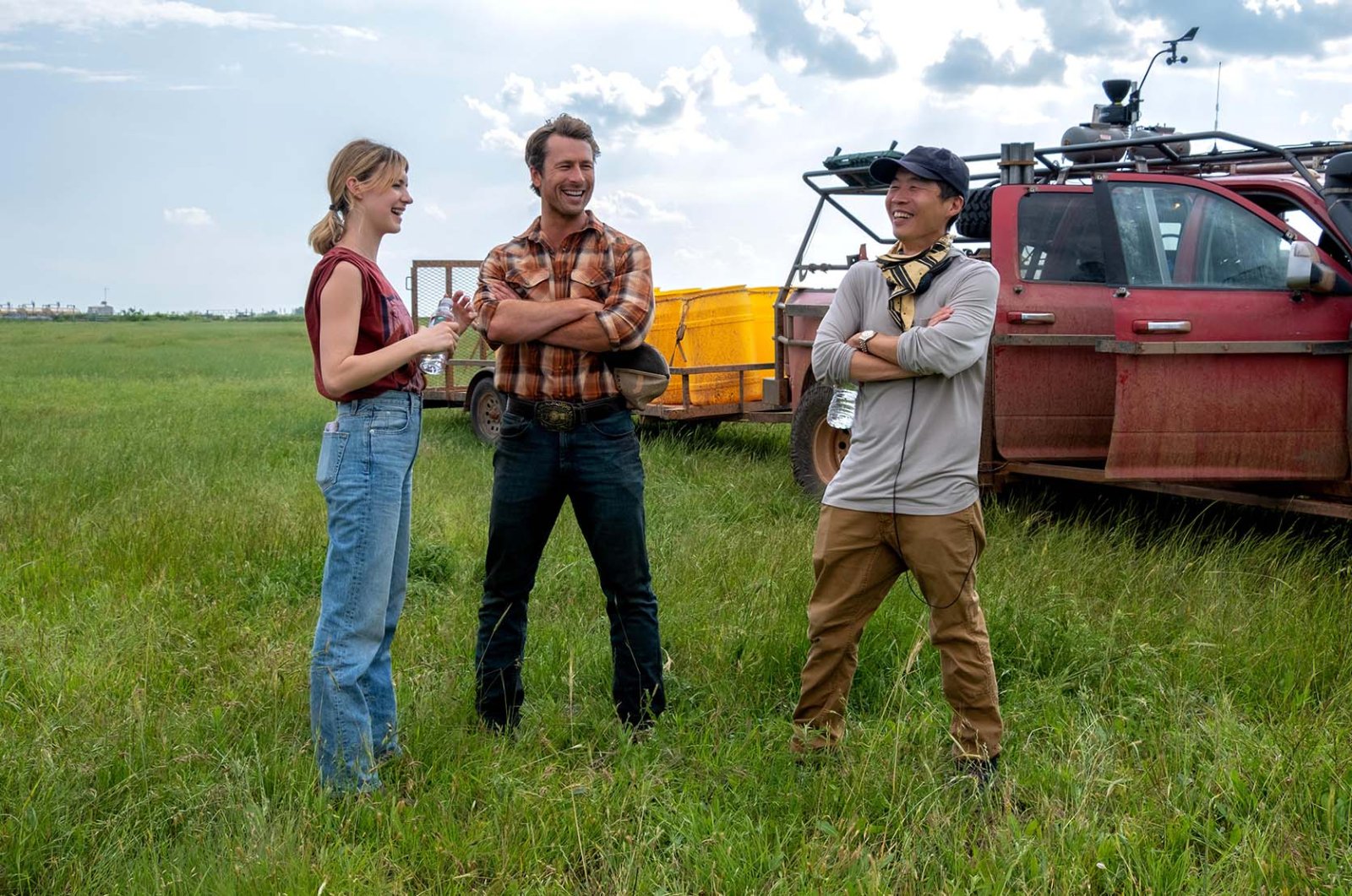 Glen Powell, Lee Isaac Chung, Daisy Edgar-Jones Twisters