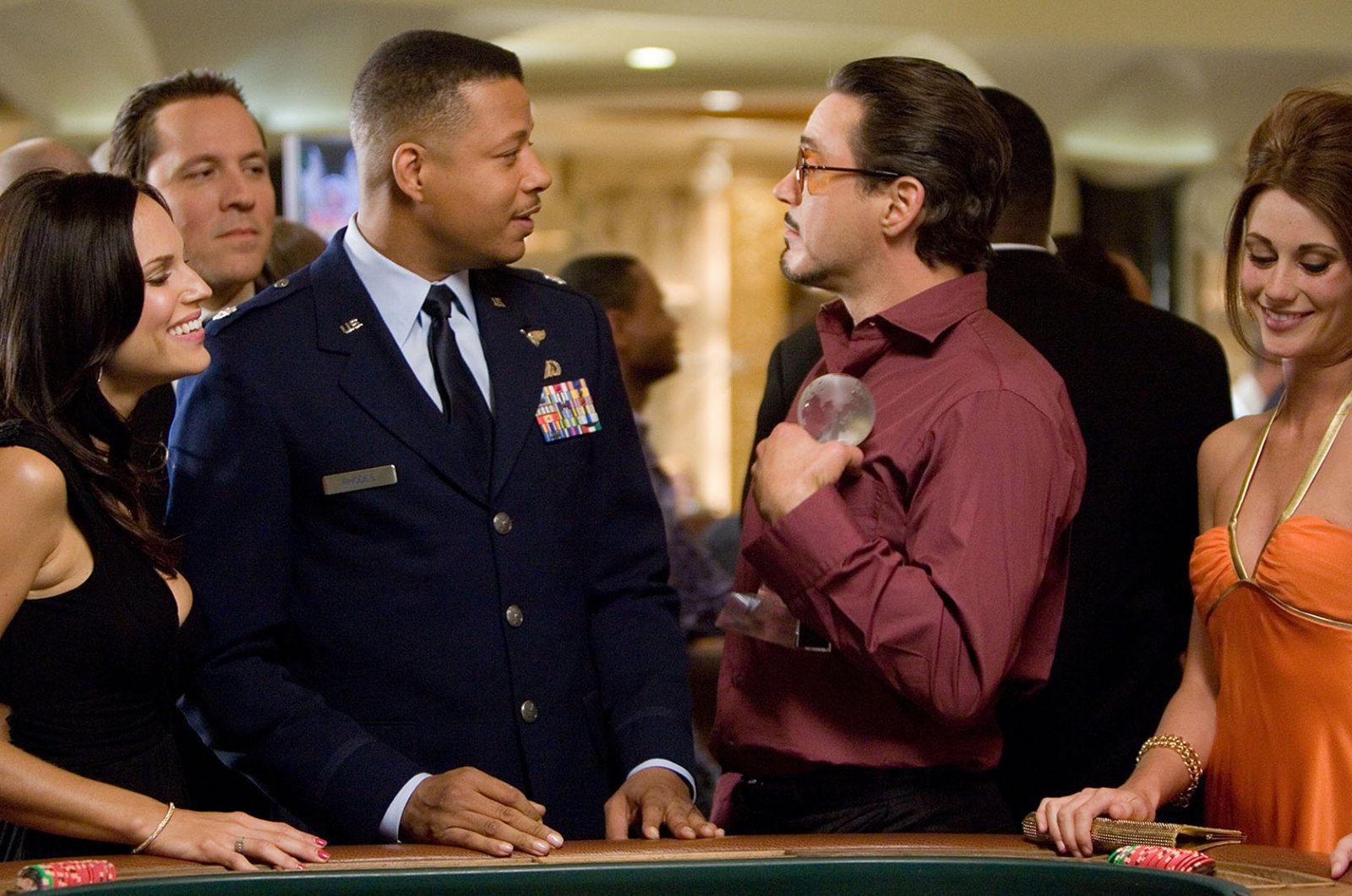 Robert Downey Jr. Terrence Howard in Iron Man-