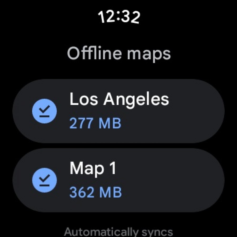 Google Maps Wear OS