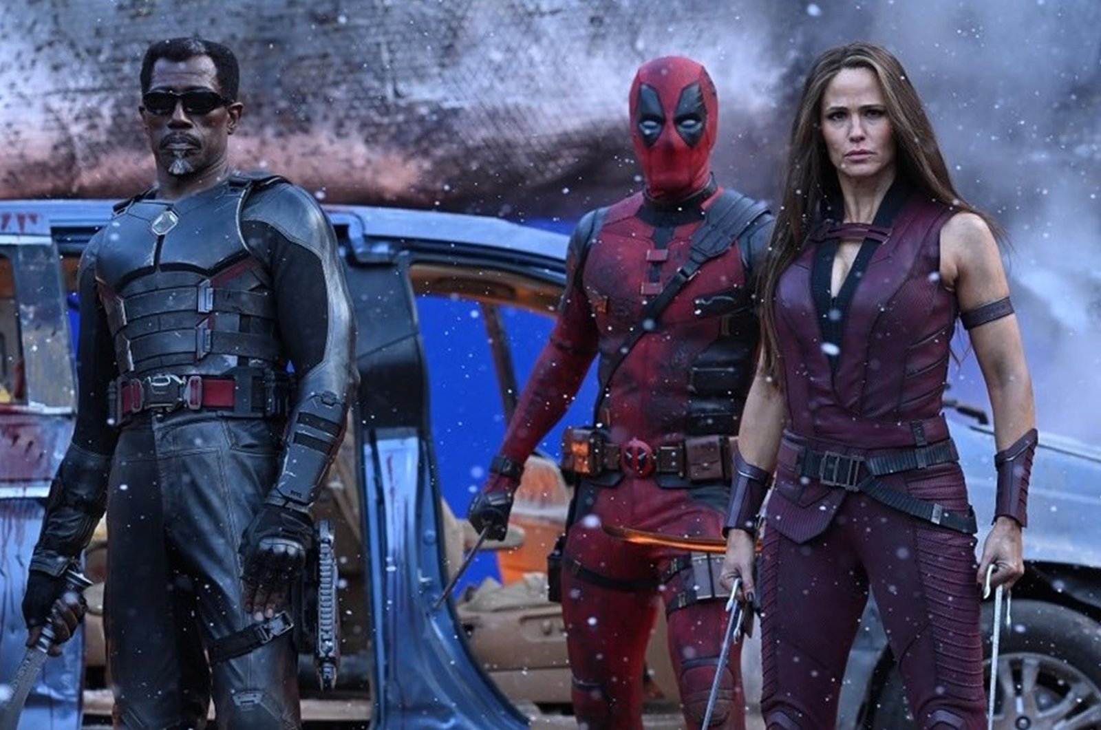 Wesley Snipes, Jennifer Garner, and Ryan Reynolds Deadpool & Wolverine