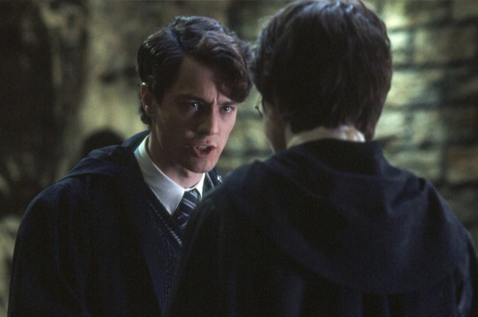 Christian Coulson and Daniel Radcliffe in Harry Potter and the Chamber of Secrets