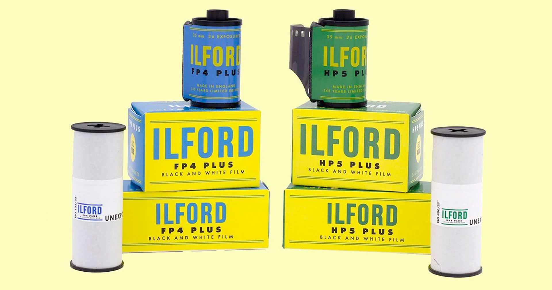 Ilford ฉลองครบรอบ 145 ปี กับกล่องฟิล์มขาวดำ HP5 Plus และ FP4 Plus ลายพิเศษ