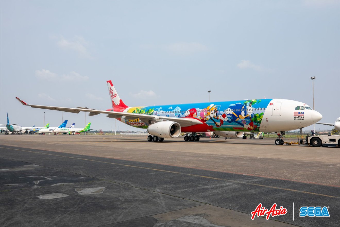 AirAsia จัดใหญ่ ทำเครื่องบินลาย Sonic และ Persona 5 ร่วมกับ SEGA และ ATLUS