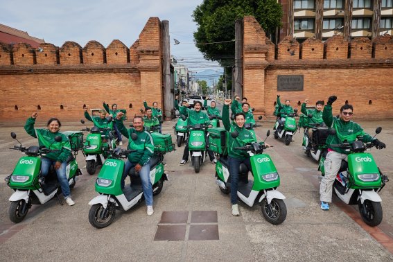 แกร็บขยายโครงการ Grab EV สู่ 5 หัวเมืองใหญ่ เช่ารถไฟฟ้าบนแอปฯ