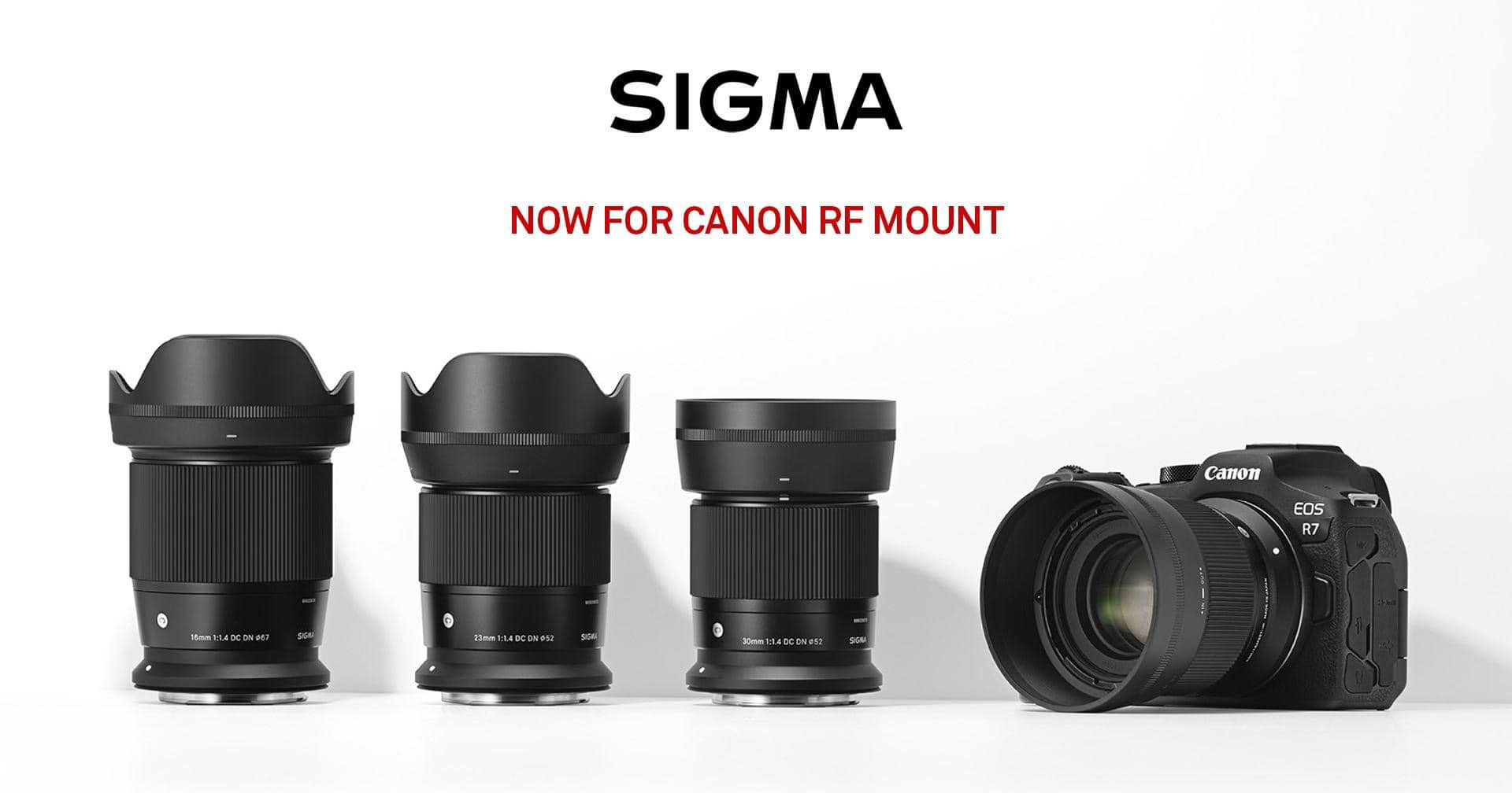 SIGMA เตรียมวางจำหน่ายเลนส์ซีรีส์ Contemporary เมาท์ Canon RF ASP-C เพิ่ม 4 รุ่น