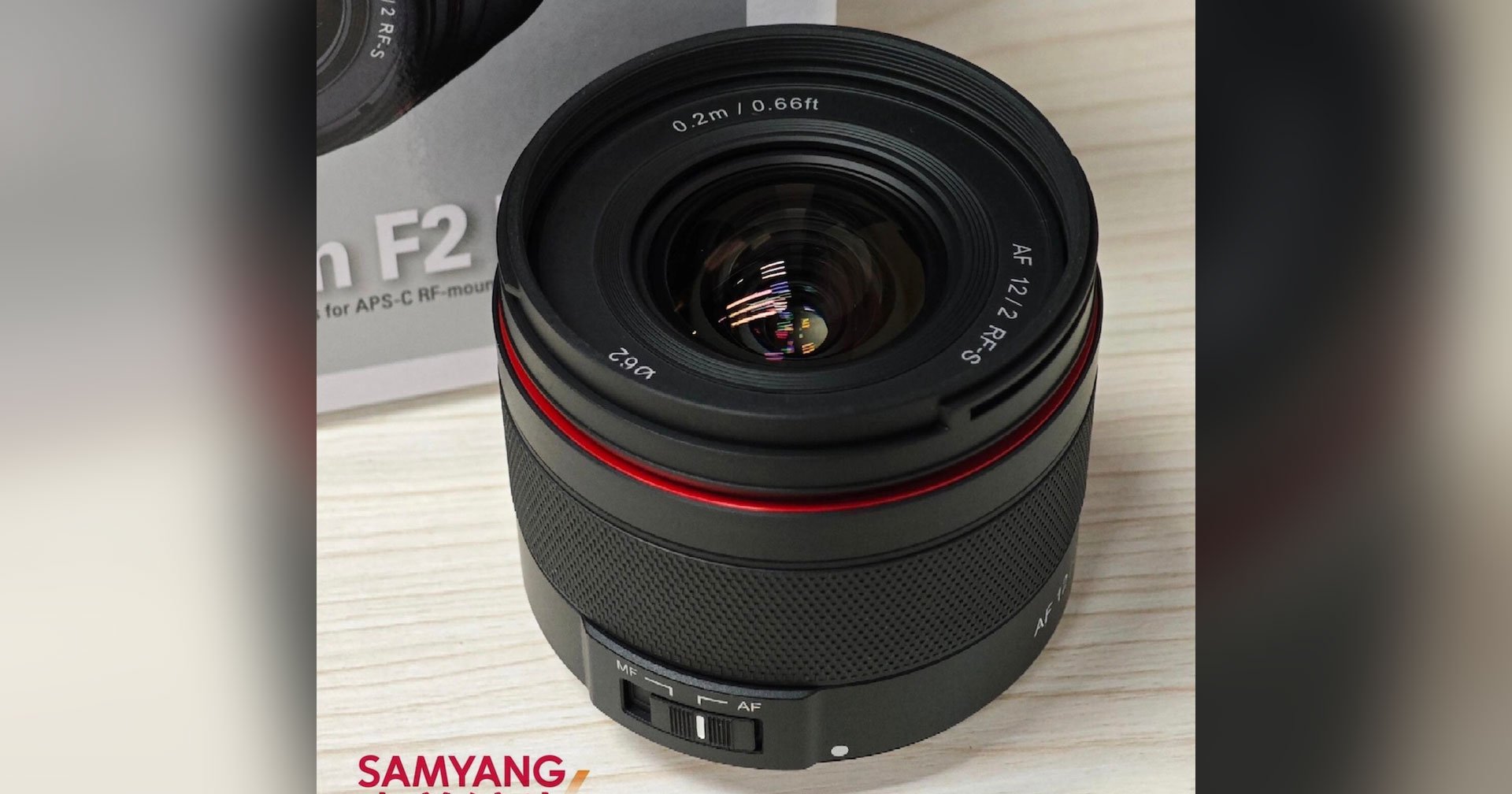 หลุด SAMYANG AF 12mm F2 เลนส์มุมกว้างไวแสง ในเมาท์ใหม่สำหรับชาว Canon RF-S APS-C