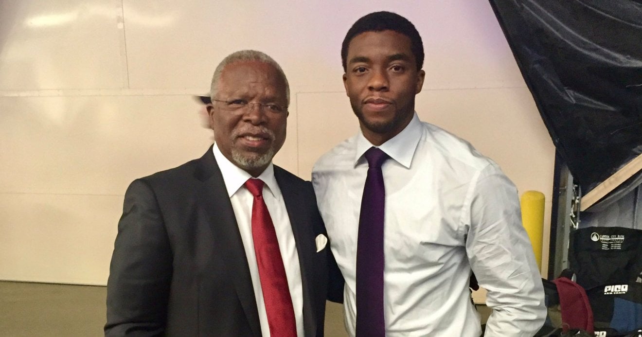 John Kani Chadwick Boseman Captain America Civil War