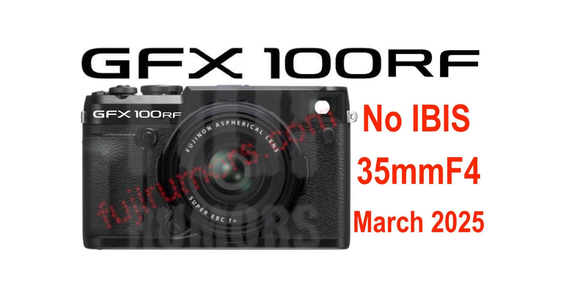 ลือ FUJIFILM GFX100RF กล้องมีเดียมฟอร์แมตแบบ Fixed lens ตัวกะทัดรัด จ่อเปิดตัวปีหน้า