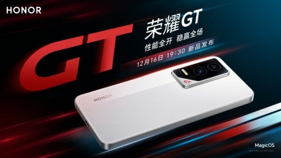 เปิดตัว Honor GT สมาร์ตโฟนเกมมิง ชิป Snapdragon 8 จอ 120Hz เพียง 10,200 บาท