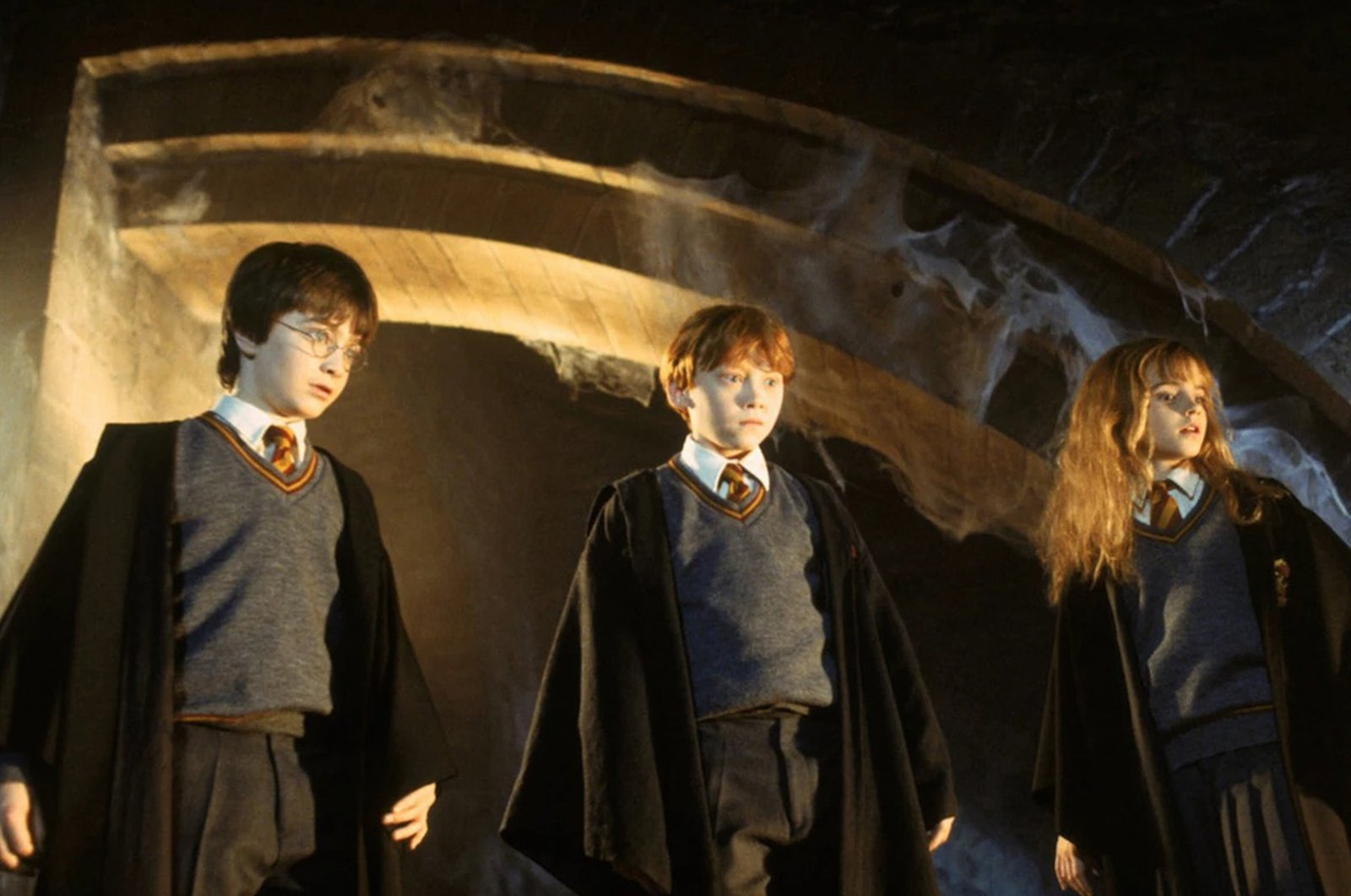 Rupert Grint, Daniel Radcliffe, Emma Watson Harry Potter and the Sorcerer's Stone