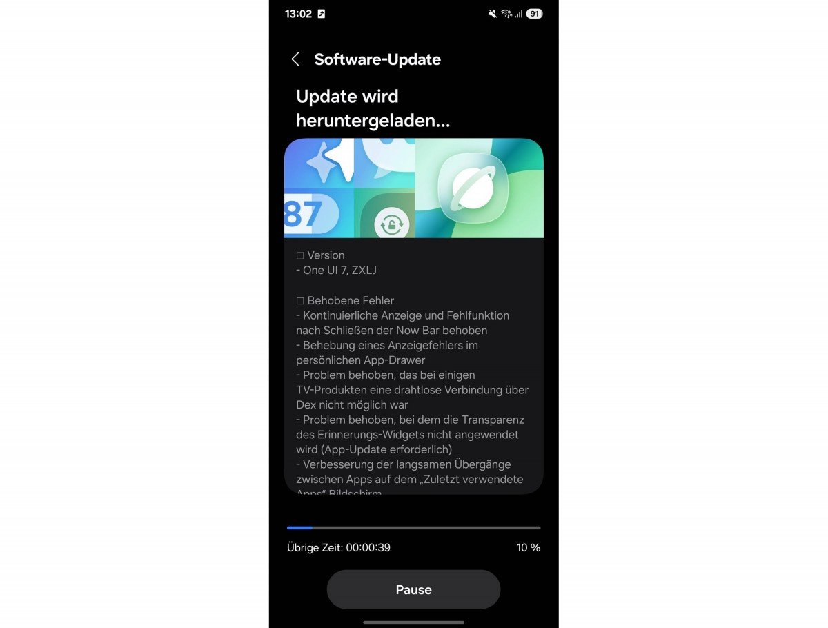 Samsung One UI 7 beta update