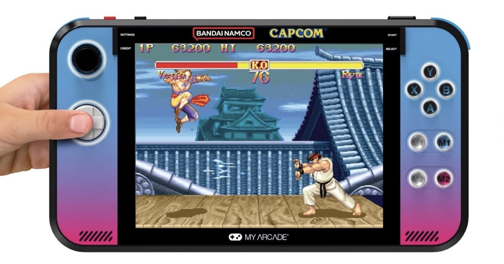 เปิดตัวเครื่องเกมพกพาเล่นเกมคลาสสิก ของ Capcom และ Bandai Namco