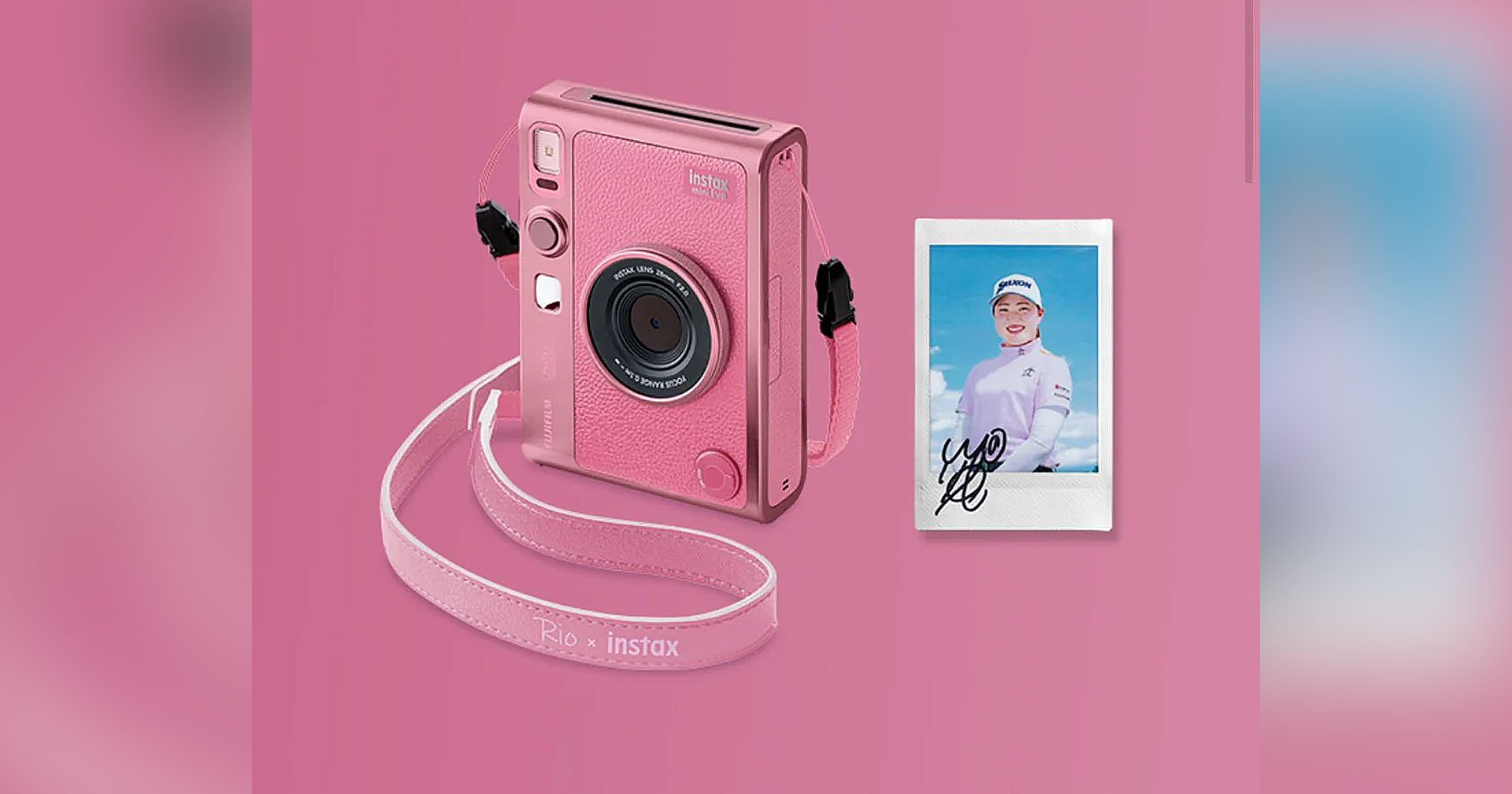 เปิดตัว instax Mini EVO Pink สีพิเศษชมพูสดใส จับมือกับโปรกอล์ฟในประเทศญี่ปุ่น