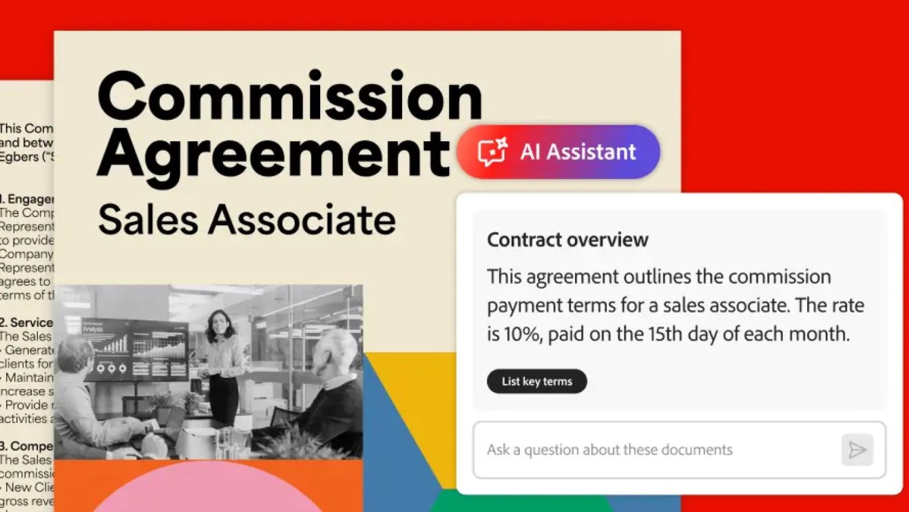 Adobe เพิ่มฟีเจอร์ AI Assistant ของ Acrobat สรุปเงื่อนไขในสัญญาให้อ่านง่าย