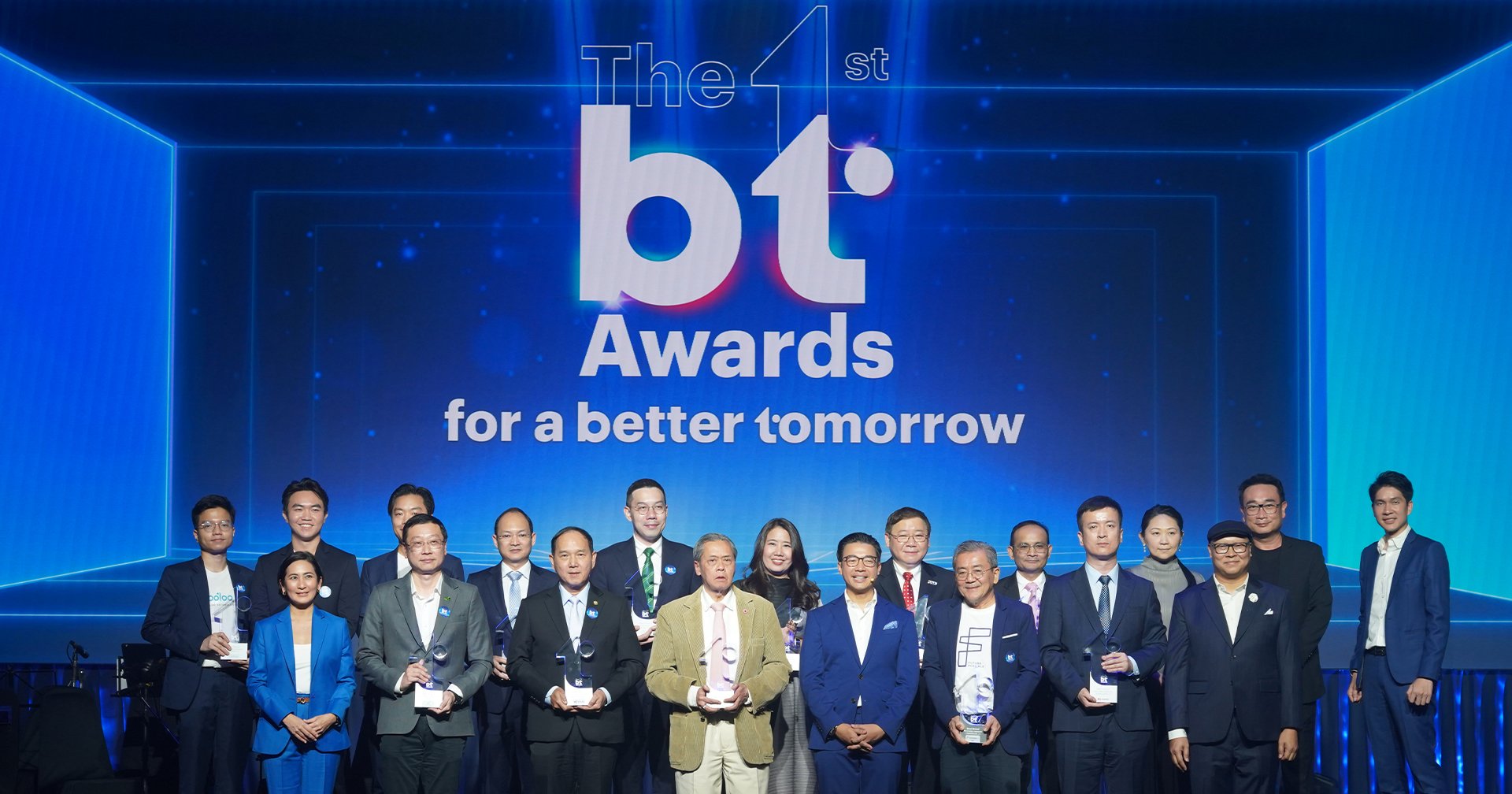 ‘The 1st BT Awards’ งานประกาศรางวัลครั้งแรก โดย BT beartai เชิดชูผลงานของผู้สร้างการเปลี่ยนแปลงเพื่อสังคมไทย และทำให้โลกนี้ดีขึ้น