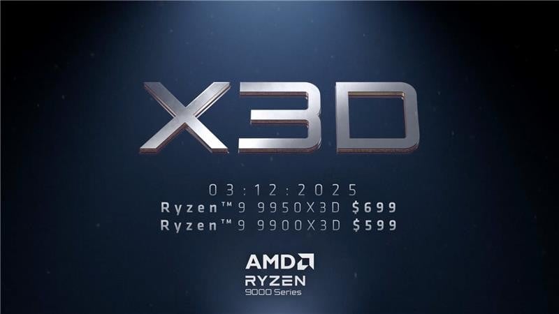 AMD เคาะ Ryzen 9 9900X3D | 9950X3D เริ่ม $599 (ราคาไทยยังไม่มา) เปิดขาย 12 มี.ค. นี้